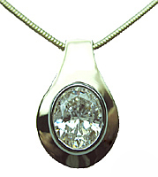 Ellen gold diamond pendant