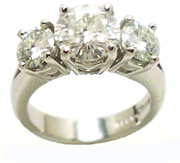 Jacques' Famous Platinum Diamond Engagement Ring