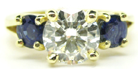 Jennifer diamond sapphire ring